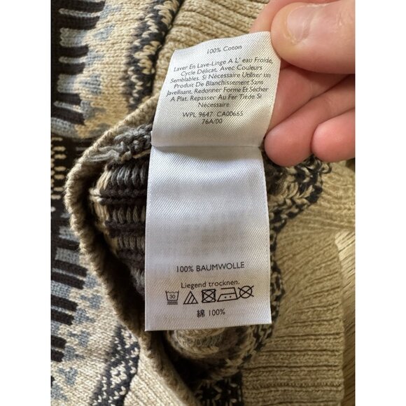 Eddie Bauer Women Cardigan Sweater Sz XL Button Front Pockets Cotton NWOT Cabin - Picture 13 of 16